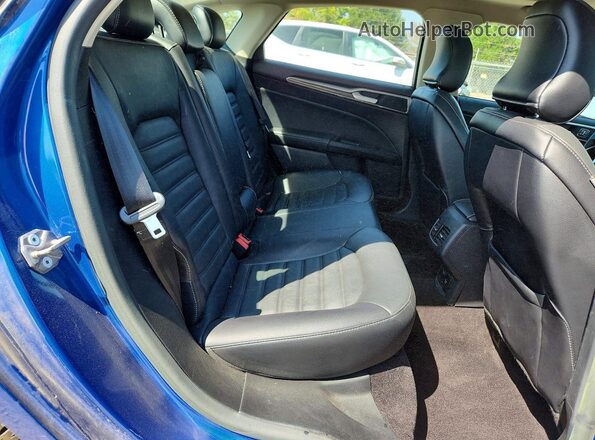 3FA6P0HDXHR335099 2017 FORD FUSION Синий Вид задней части салона