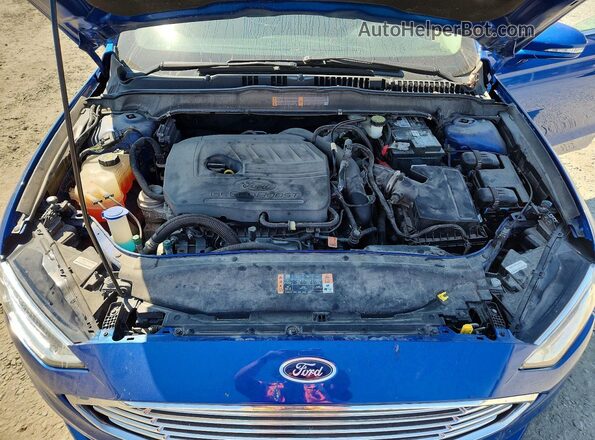 3FA6P0HDXHR335099 2017 FORD FUSION Синий Вид подкапотного пространства
