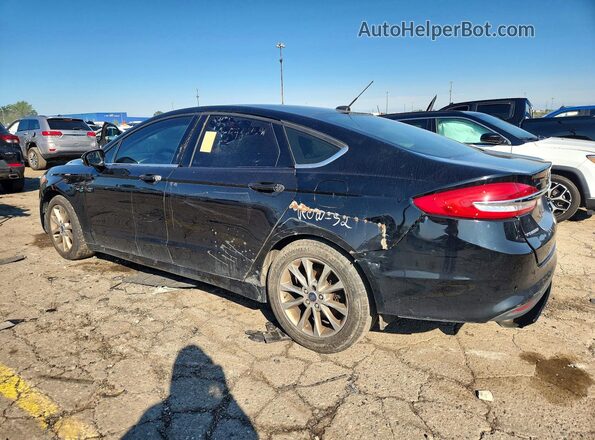 3FA6P0HDXHR348659 2017 FORD FUSION Black Trasero izquierdo