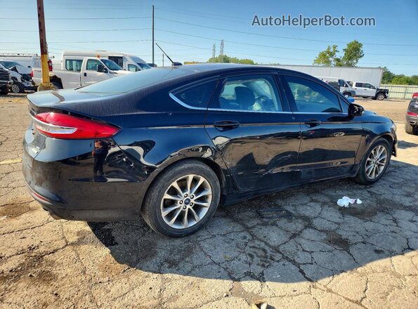 3FA6P0HDXHR348659 2017 FORD FUSION Black Trasero derecho
