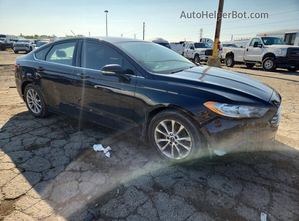 3FA6P0HDXHR348659 2017 FORD FUSION Black Delantero derecho