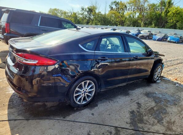 3FA6P0HDXHR372248 2017 FORD FUSION Черный Задняя правая четверть