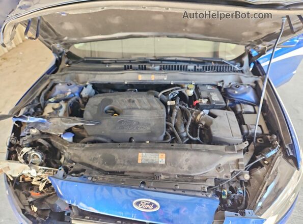 3FA6P0HDXJR230049 2018 FORD FUSION Blue Rear interior view
