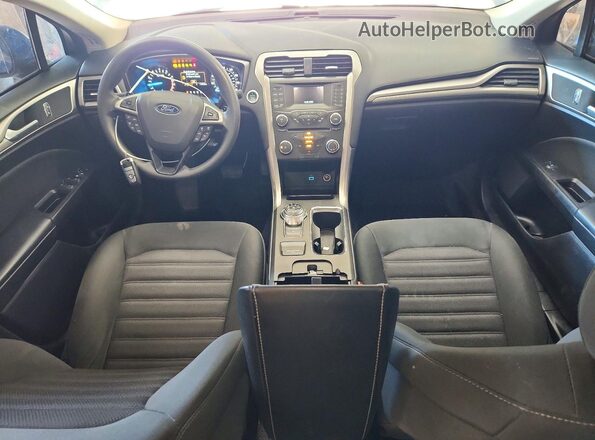3FA6P0HDXJR230049 2018 FORD FUSION Blue Dashboard view