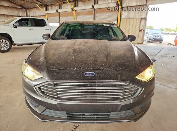 3FA6P0HDXJR241066 2018 FORD FUSION Charcoal Front view