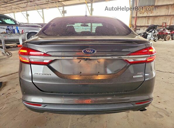 3FA6P0HDXJR241066 2018 FORD FUSION Charcoal Rear view