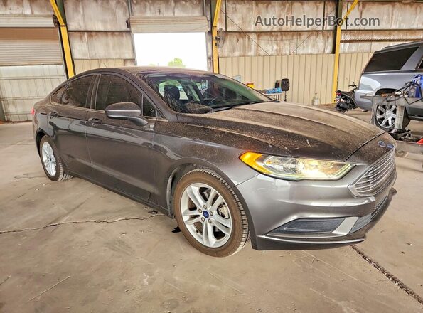 3FA6P0HDXJR241066 2018 FORD FUSION Charcoal Front right