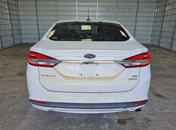 3FA6P0HDXJR259115 2018 FORD FUSION Белый Вид сзади