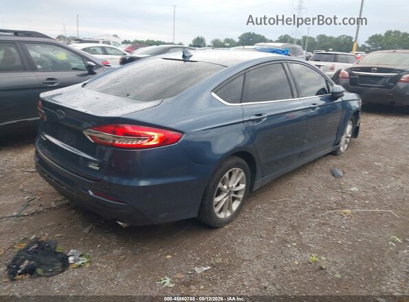 3FA6P0HDXKR102623 2019 FORD FUSION Blue Rear right