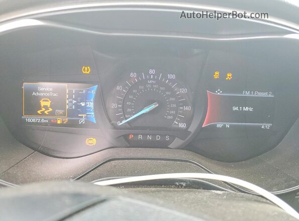 3FA6P0HDXKR160621 2019 FORD FUSION White Widok zestawu wskaźników
