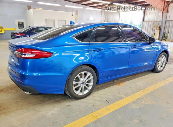 3FA6P0HDXKR217867 2019 FORD FUSION Синий Задняя правая четверть