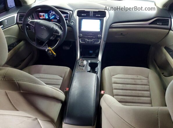 3FA6P0HDXKR217867 2019 FORD FUSION Синий Вид панели приборов