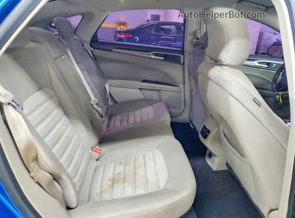 3FA6P0HDXKR217867 2019 FORD FUSION Синий Вид задних сидений