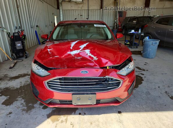 3FA6P0HDXLR110173 2020 FORD FUSION Burgundy Widok z przodu