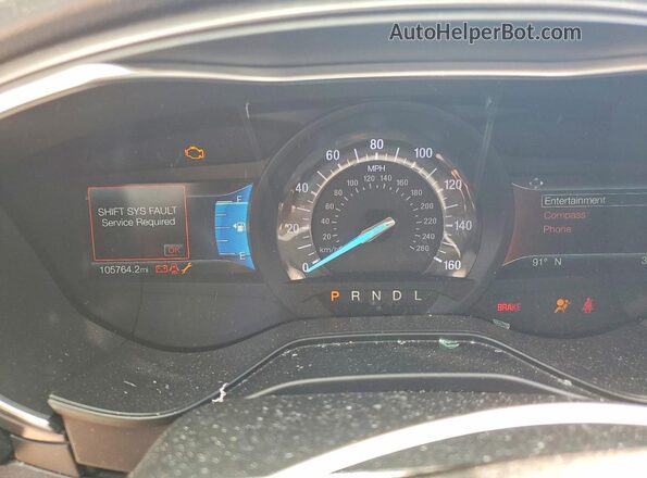 3FA6P0HDXLR135557 2020 FORD FUSION Gray Սարքավորումների վահանակի տեսք