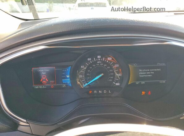 3FA6P0HDXLR142993 2020 FORD FUSION Silver Widok zestawu wskaźników