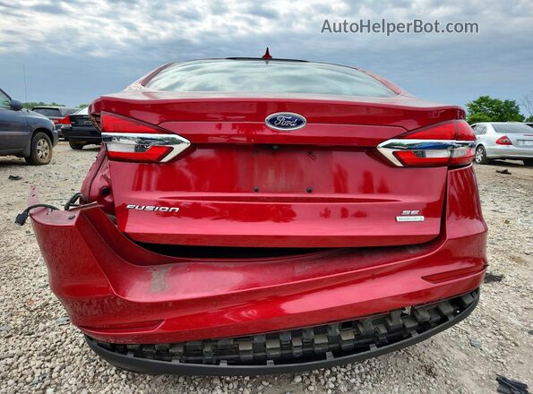 3FA6P0HDXLR228076 2020 FORD FUSION Красный Вид сзади