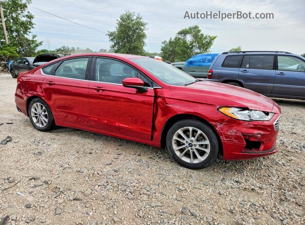 3FA6P0HDXLR228076 2020 FORD FUSION Красный Передняя правая четверть