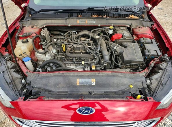 3FA6P0HDXLR228076 2020 FORD FUSION Красный Вид задней части салона