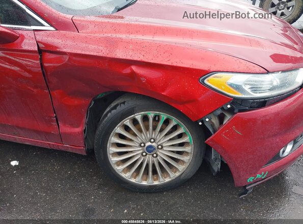 3FA6P0K94GR263366 2016 FORD FUSION Красный Вид спереди