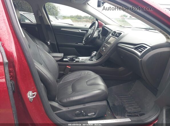 3FA6P0K94GR263366 2016 FORD FUSION Красный Вид салона спереди
