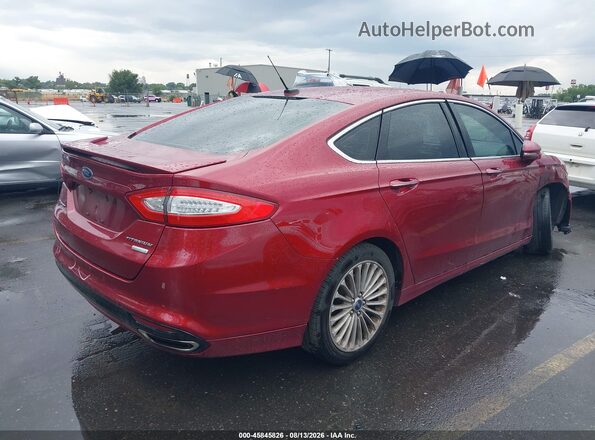 3FA6P0K94GR263366 2016 FORD FUSION Красный Задняя правая четверть
