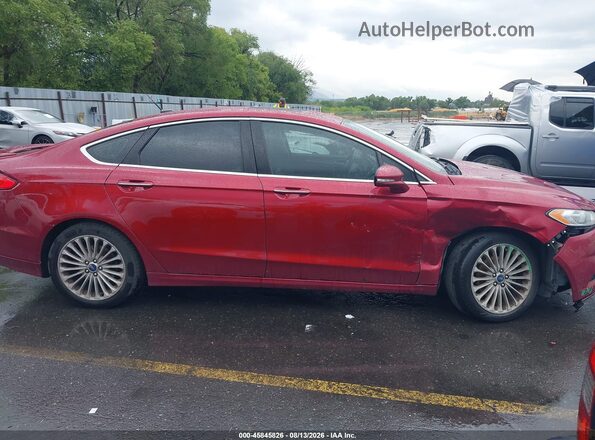 3FA6P0K94GR263366 2016 FORD FUSION Красный Вид задней части салона