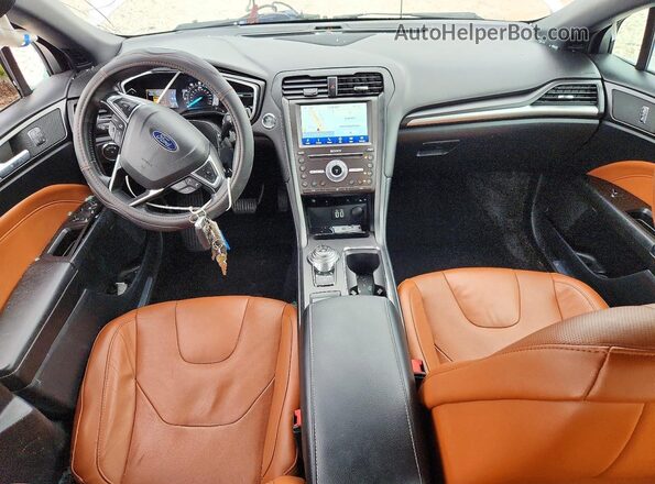 3FA6P0K94LR116507 2020 FORD FUSION White Вид панелі приладів