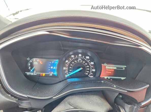 3FA6P0K94LR116507 2020 FORD FUSION White Вид щитка приладів