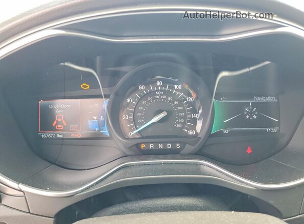 3FA6P0K96GR193241 2016 FORD FUSION Red Vista del cuadro de instrumentos