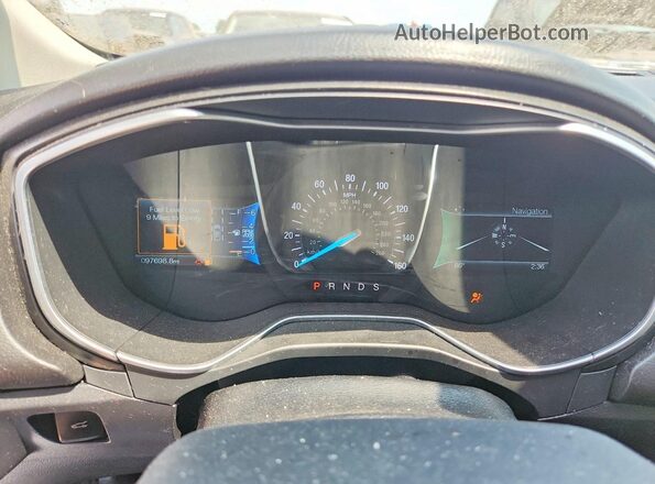 3FA6P0K96HR117228 2017 FORD FUSION White Вид щитка приладів