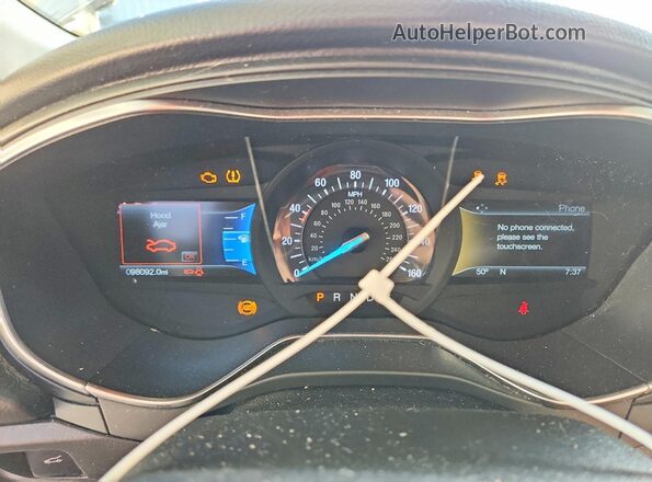 3FA6P0K96HR244979 2017 FORD FUSION White ხელსაწყოთა პანელის ხედი