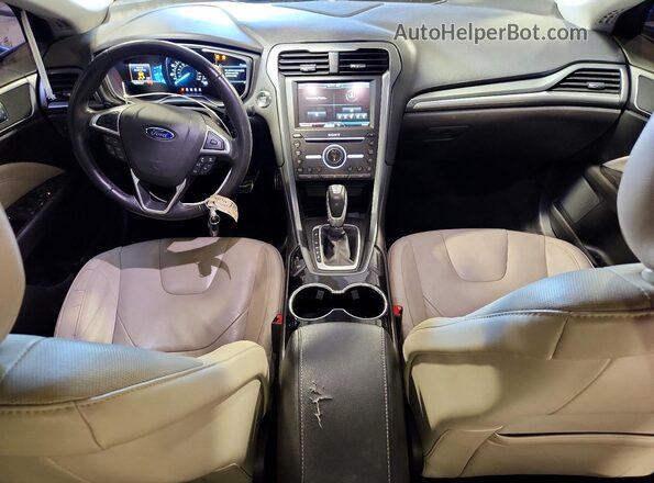 3FA6P0K97GR190106 2016 FORD FUSION Gray Առջևի վահանակի տեսք
