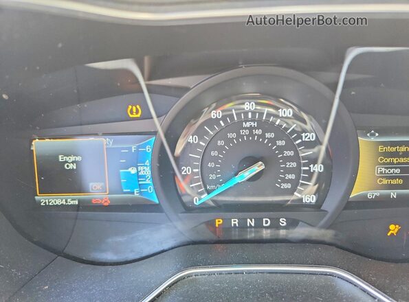 3FA6P0K97GR220169 2016 FORD FUSION Silver Սարքավորումների վահանակի տեսք