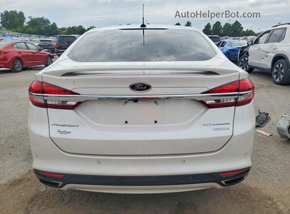 3FA6P0K97HR322105 2017 FORD FUSION White Вид ззаду