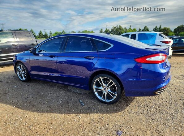 3FA6P0K98GR213344 2016 FORD FUSION Синий Задняя левая четверть