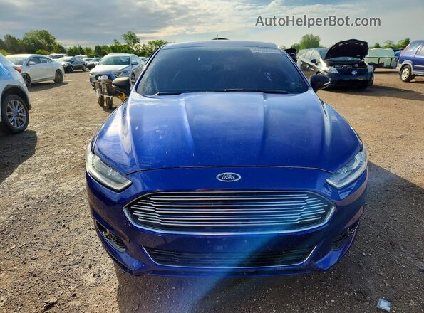 3FA6P0K98GR213344 2016 FORD FUSION Синий Вид спереди