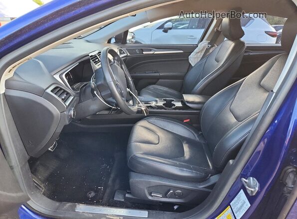 3FA6P0K98GR213344 2016 FORD FUSION Синий Вид салона спереди