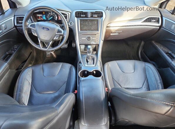3FA6P0K98GR213344 2016 FORD FUSION Синий Вид панели приборов
