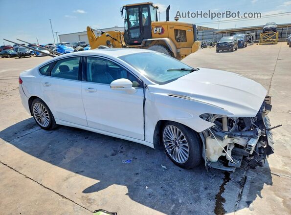 3FA6P0K98GR320118 2016 FORD FUSION Белый Передняя правая четверть