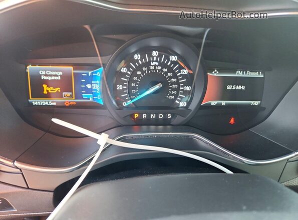 3FA6P0K99GR165529 2016 FORD FUSION Red Вид щитка приладів