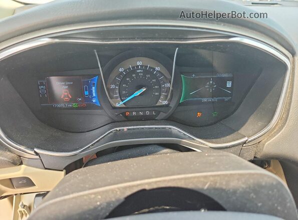 3FA6P0LU0GR311965 2016 FORD FUSION Silver Widok zestawu wskaźników
