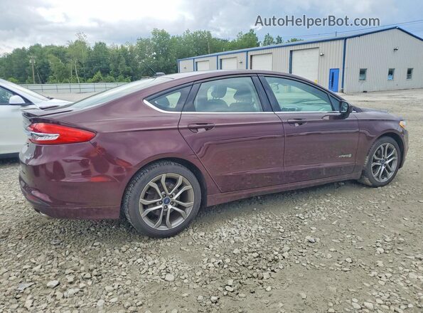3FA6P0LU0HR136103 2017 FORD FUSION Burgundy Rear right
