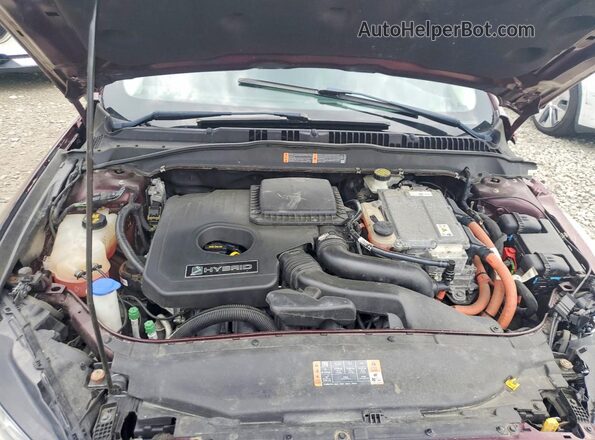 3FA6P0LU0HR136103 2017 FORD FUSION Burgundy Rear interior view