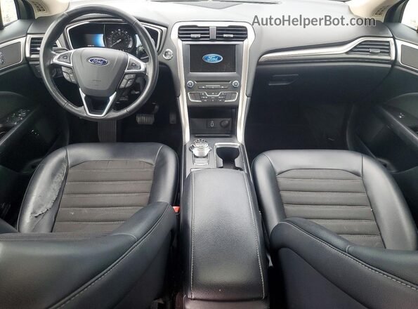 3FA6P0LU0HR136103 2017 FORD FUSION Burgundy Dashboard view