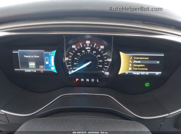 3FA6P0LU0HR163589 2017 FORD FUSION HYBRID Black Вид задніх сидінь