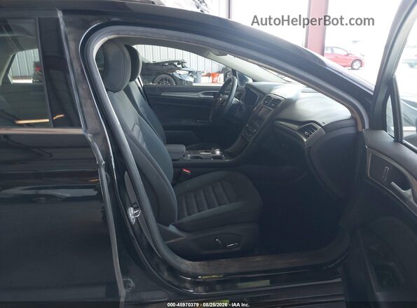 3FA6P0LU0HR163589 2017 FORD FUSION HYBRID Black Вид салону спереду