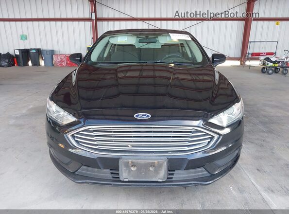 3FA6P0LU0HR163589 2017 FORD FUSION HYBRID Black Вид задньої частини салону