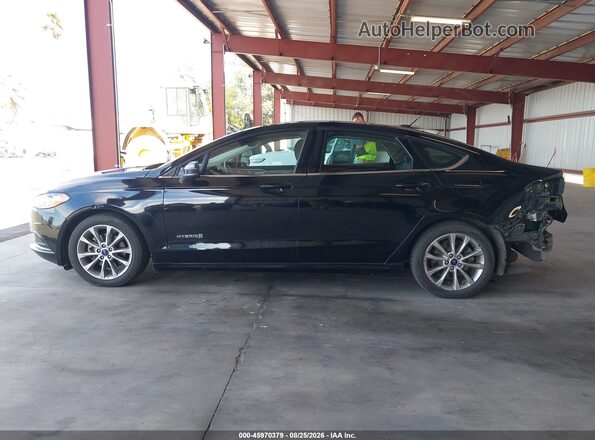 3FA6P0LU0HR163589 2017 FORD FUSION HYBRID Black 
