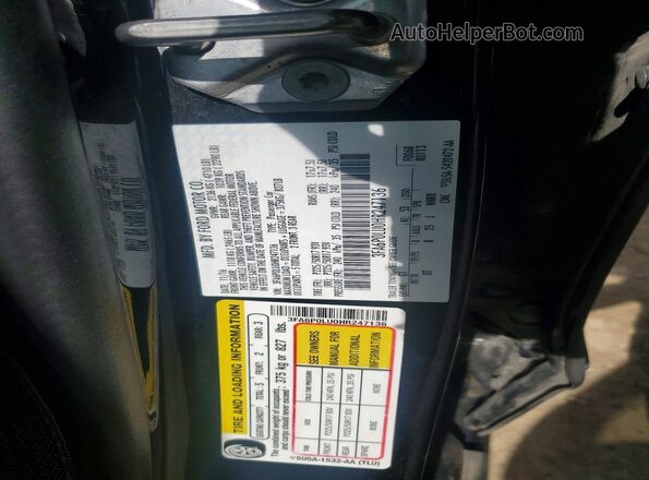 3FA6P0LU0HR247136 2017 FORD FUSION Black Vista del compartimento del motor